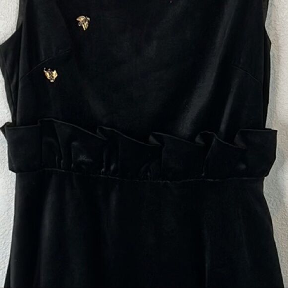 Host Pick❣️NWT TED BAKER London QUEEN BEE Velvet Dress TB 5/US 14 XL CELEENA - Picture 3 of 15